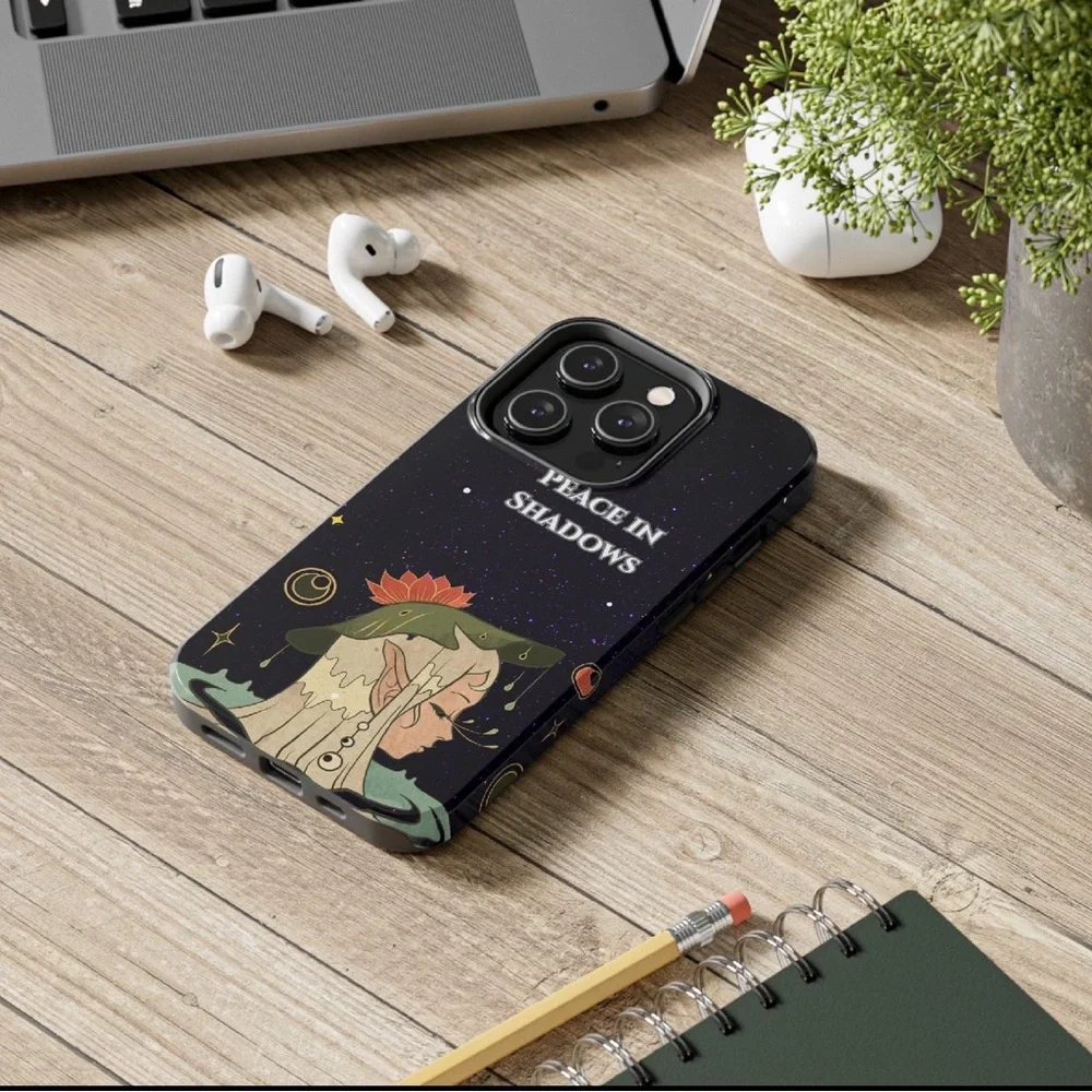 Self Esteem Black and Green Cell Phone Case